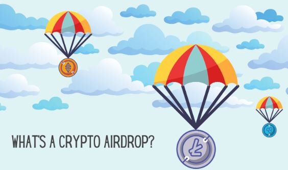 Participating in an airdrop or fork